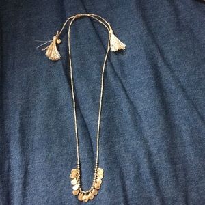 LOFT fringe necklace